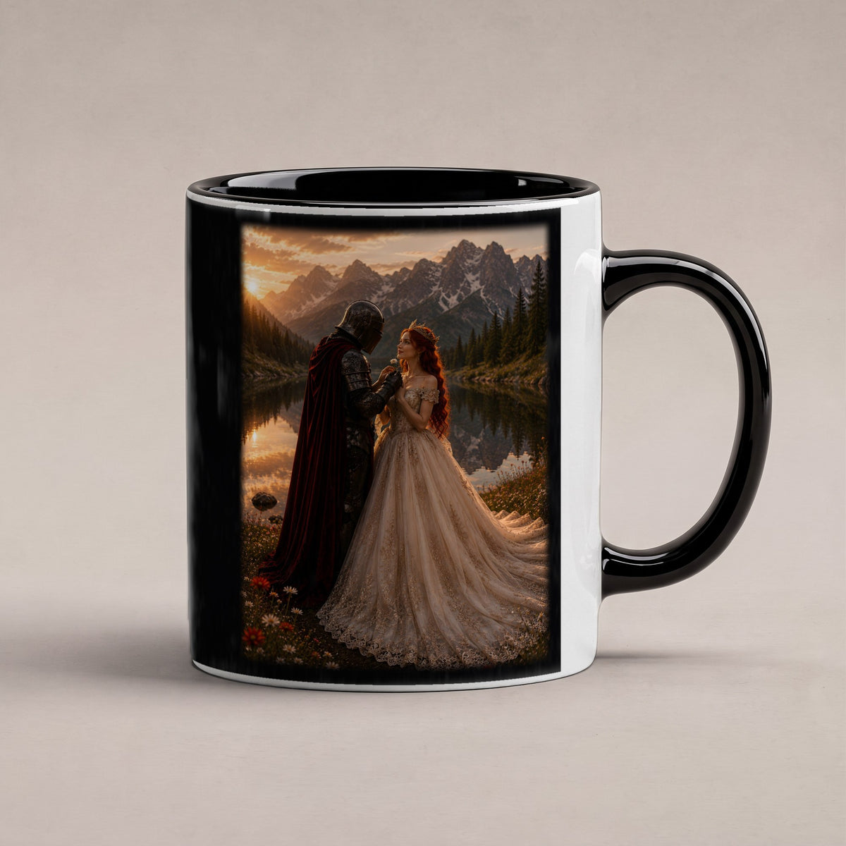 Das Versprechen – Tasse innen schwarz, freigestellt