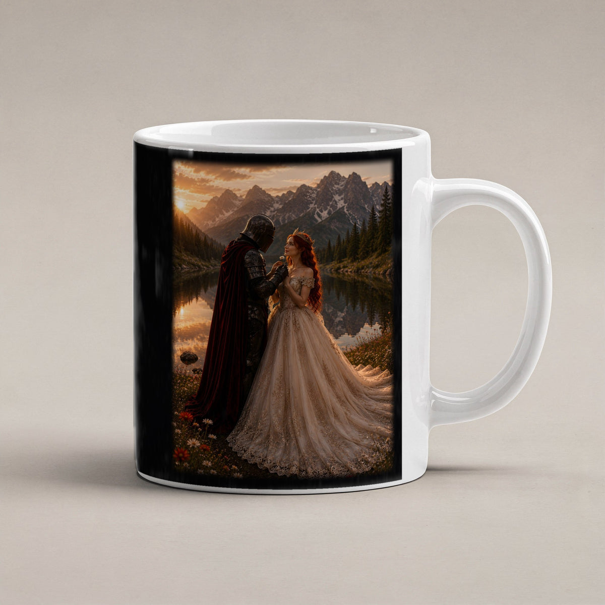 Das Versprechen – weiße Tasse, freigestellt