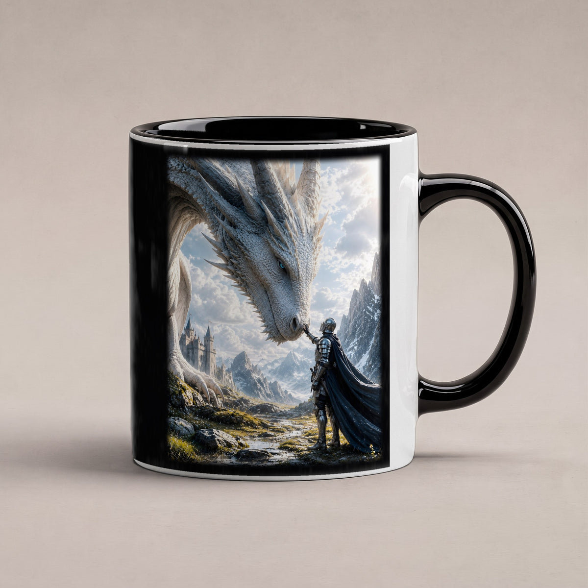 Das Vertrauen – Tasse innen schwarz, freigestellt