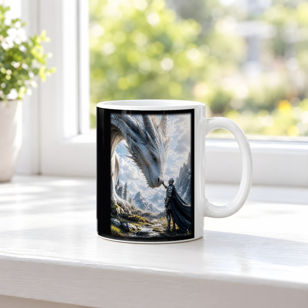 Das Vertrauen – weiße Tasse, auf der Fensterbank