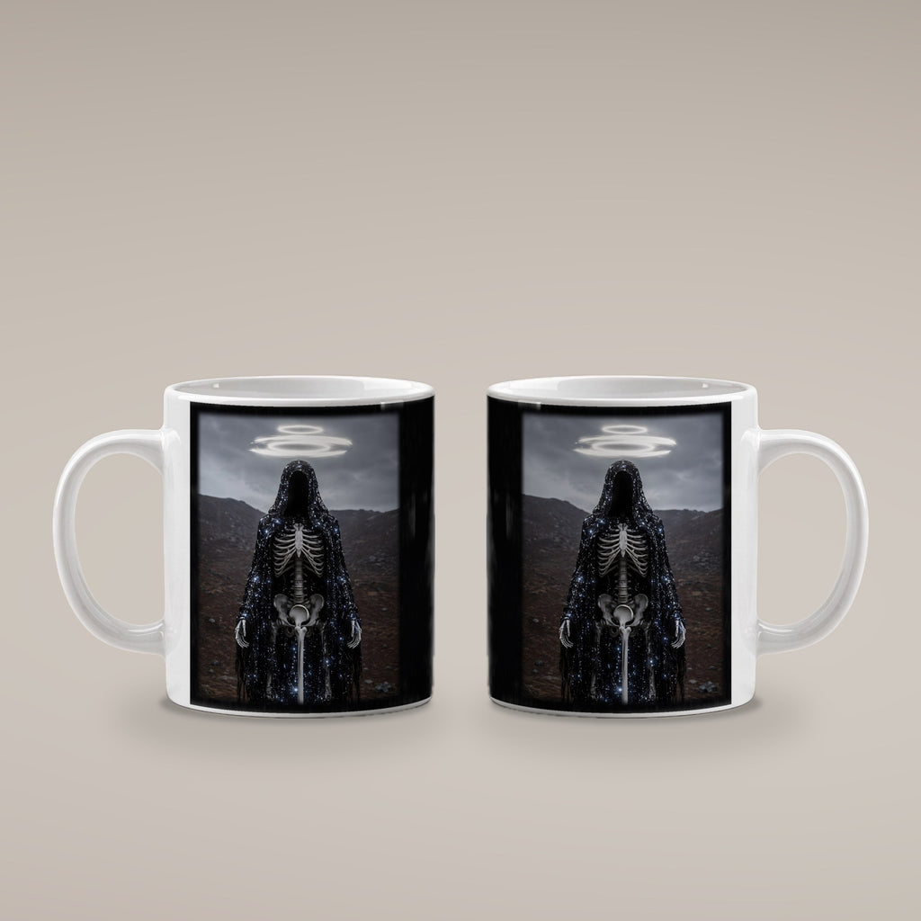 Der Ewige Pilger – weiße Tasse, beide Seiten bedruckt