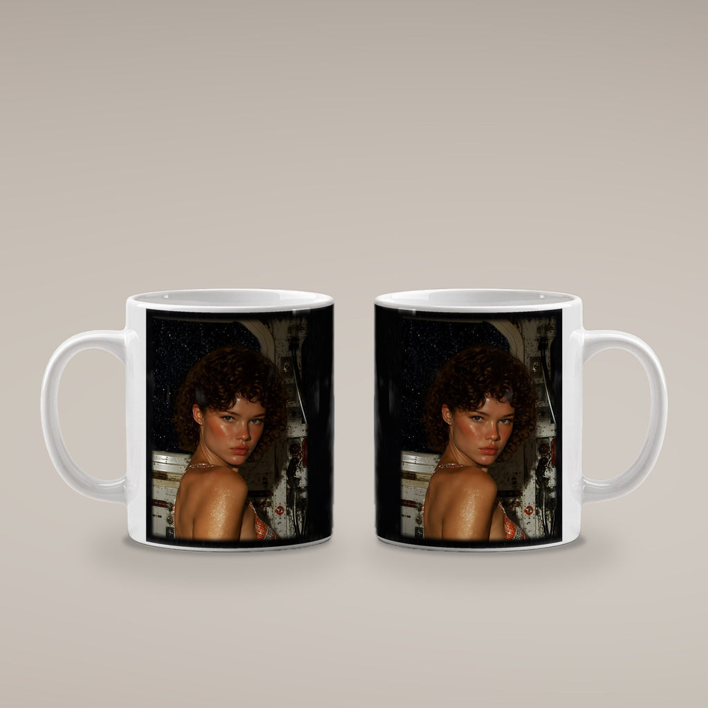 Goldrausch – weiße Tasse, beide Seiten bedruckt