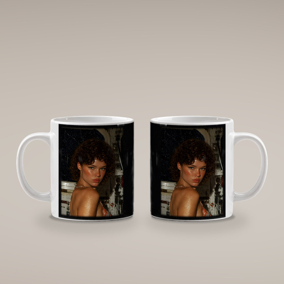 Goldrausch – weiße Tasse, beide Seiten bedruckt