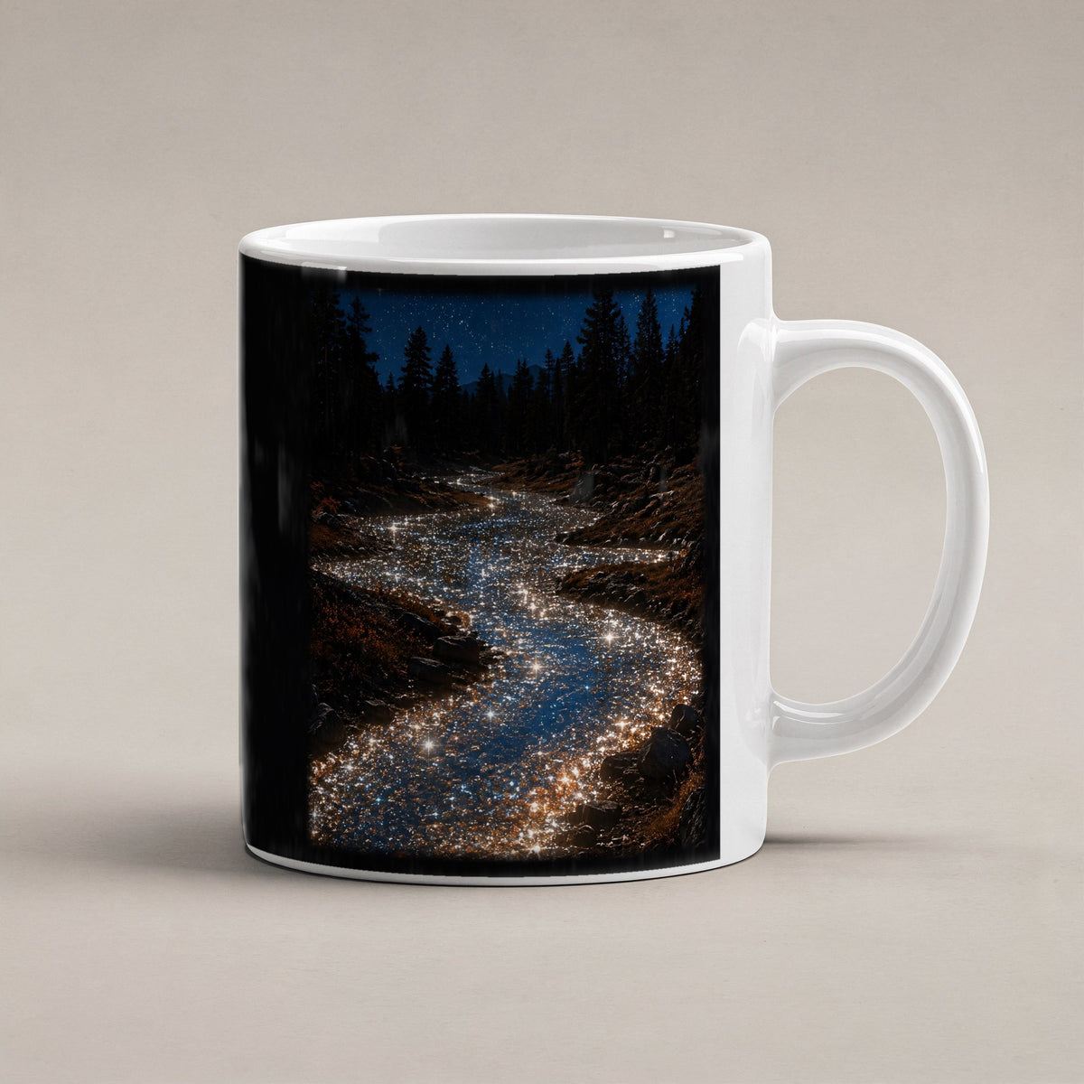Sternenader – weiße Tasse, freigestellt
