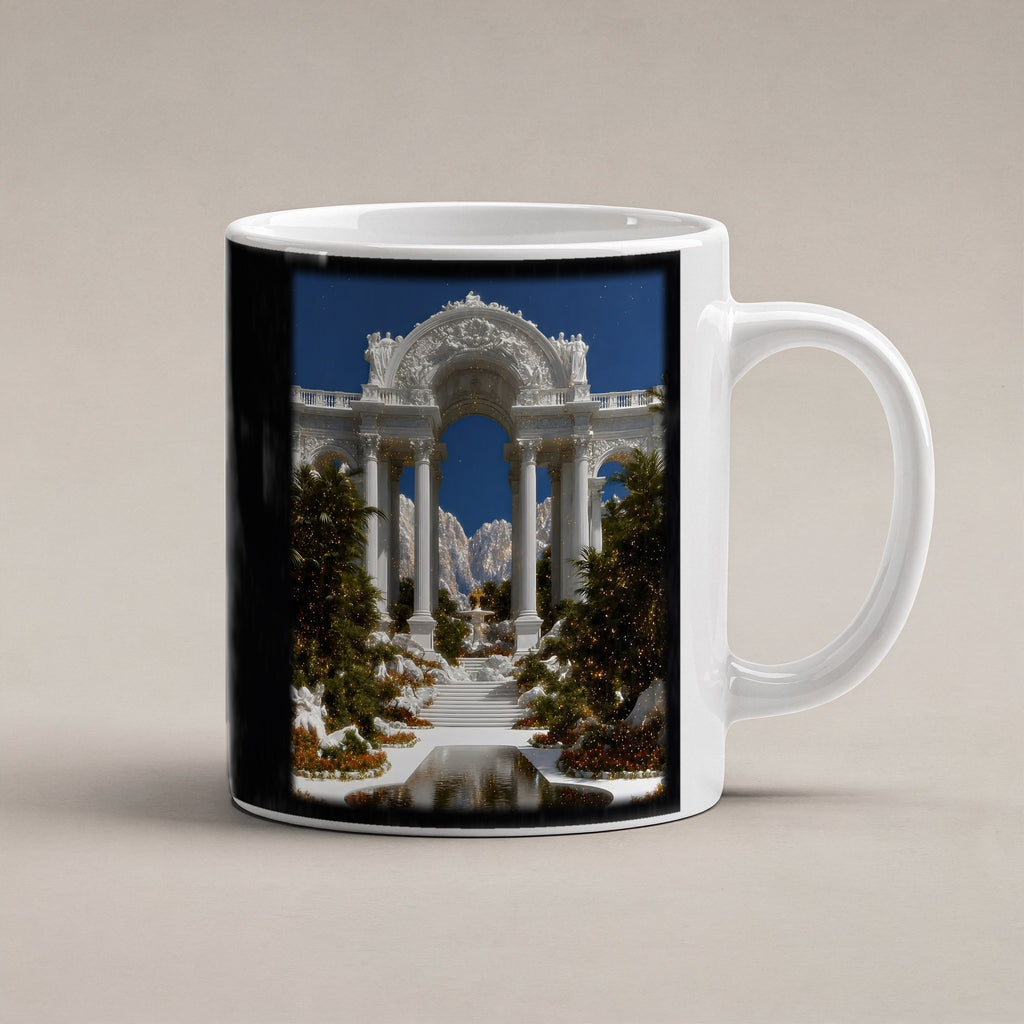 Lichtpalast – weiße Tasse, freigestellt