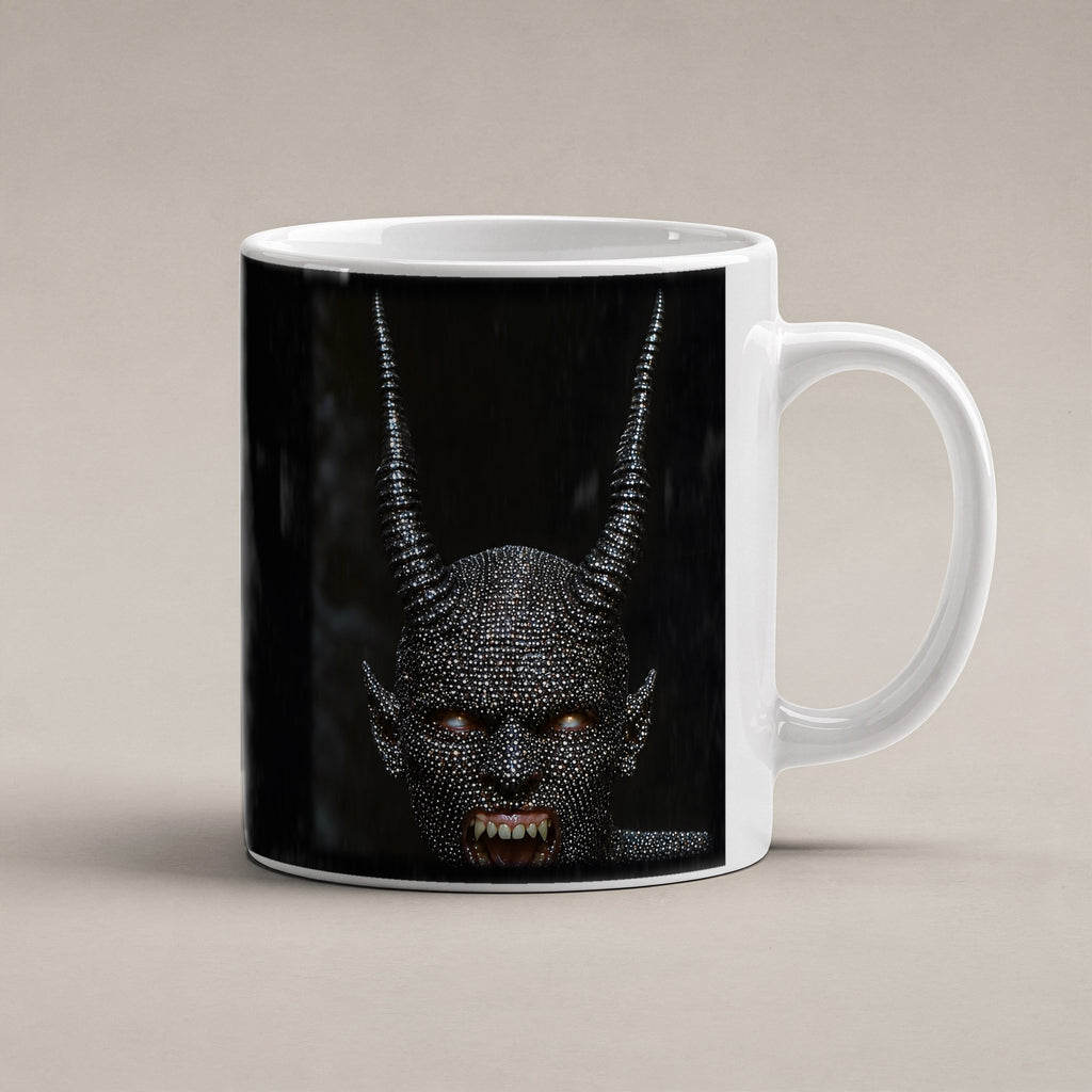 Höllenfürst – weiße Tasse, freigestellt