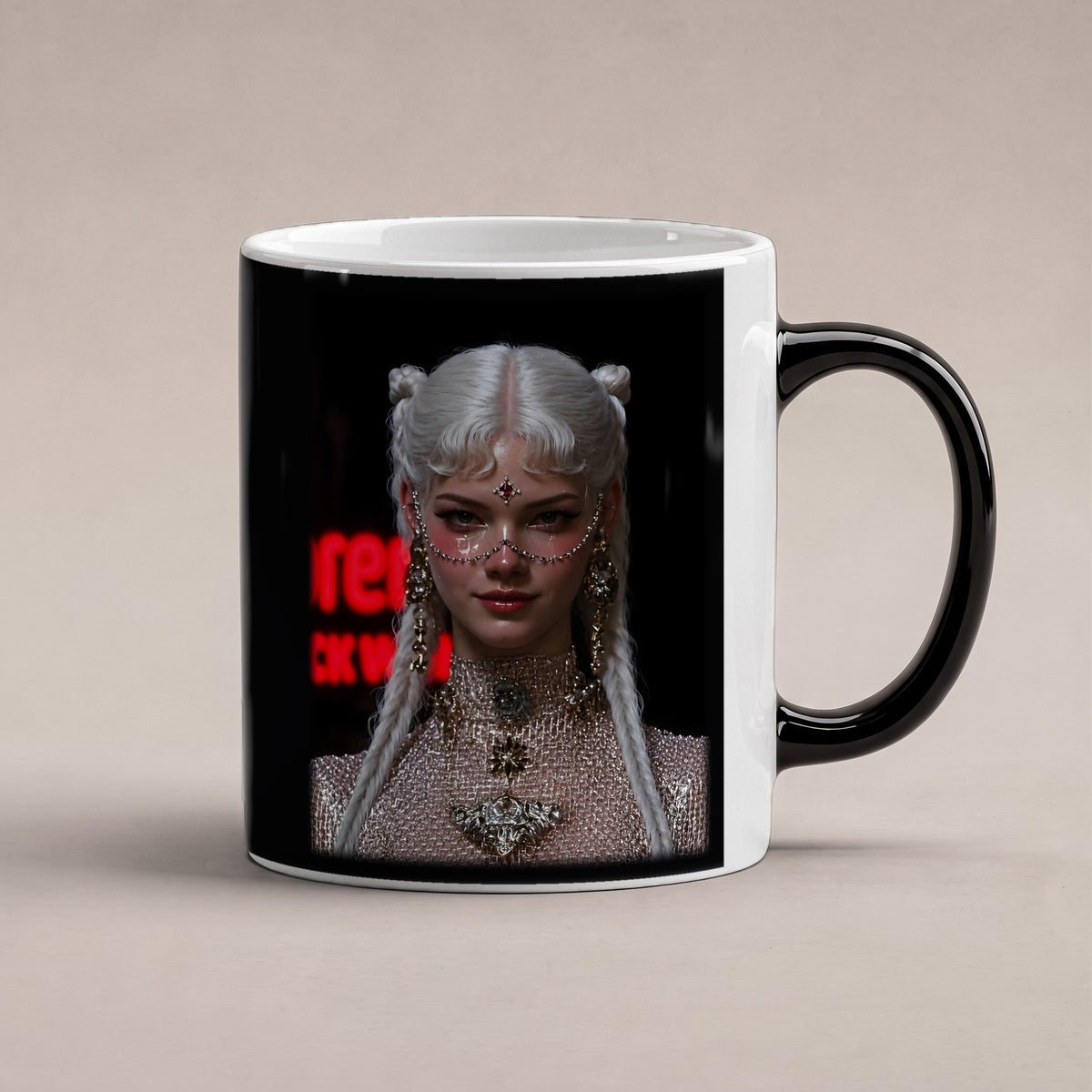 Blutrubin – Black Edition Zaubertasse mit Motiv (heiß), freigestellt