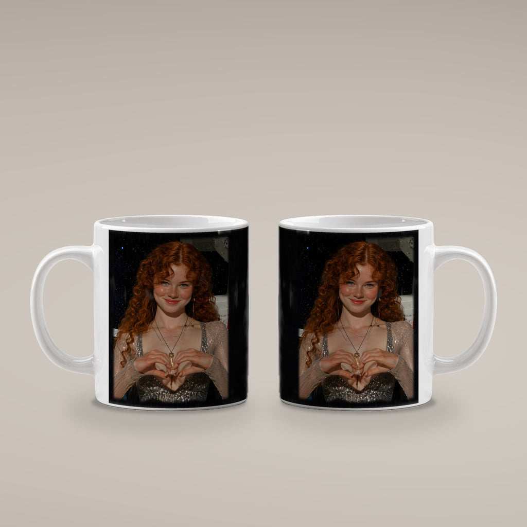 Herzschlag – weiße Tasse, beide Seiten bedruckt