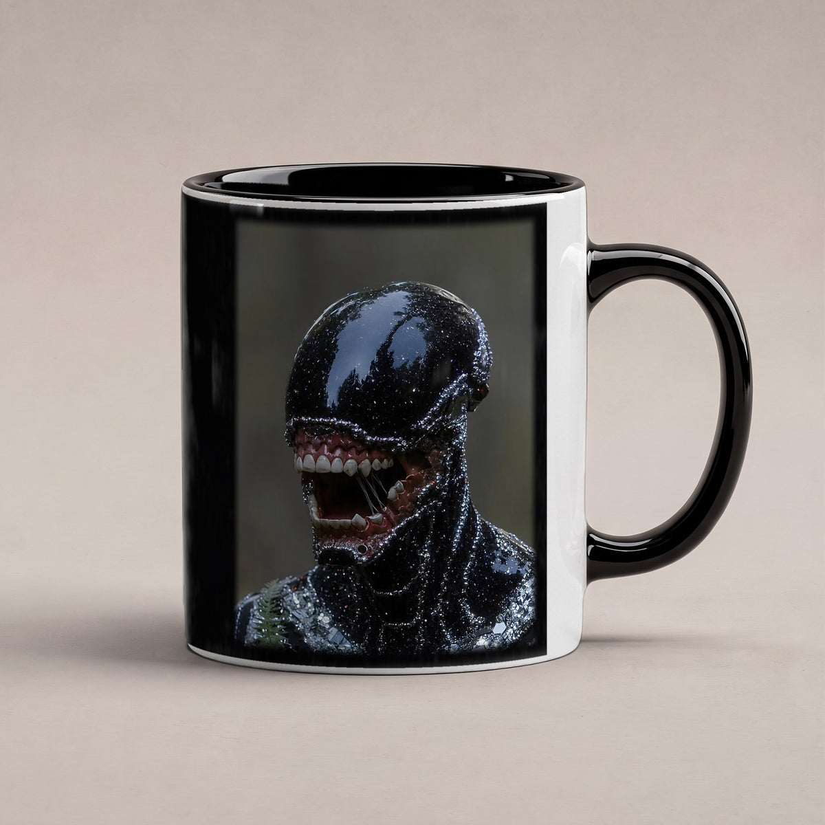 Der Schattenwandler – Tasse innen schwarz, freigestellt