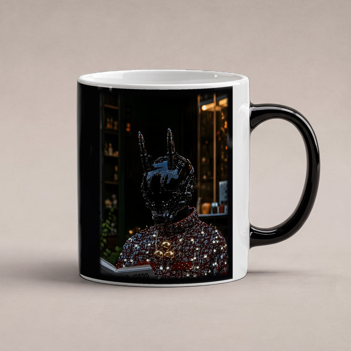 Der Alchemist – Black Edition Zaubertasse mit Motiv (heiß), freigestellt