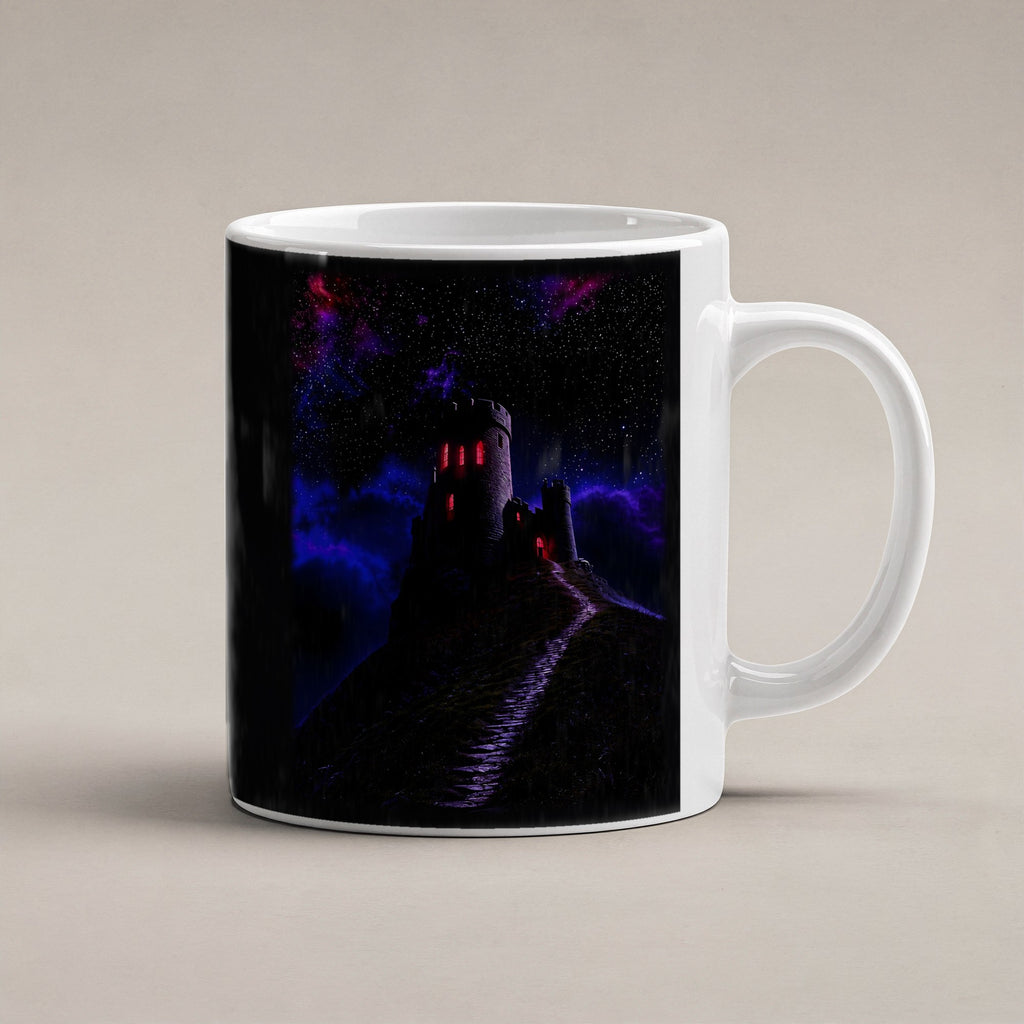 Schattenburg – weiße Tasse, freigestellt