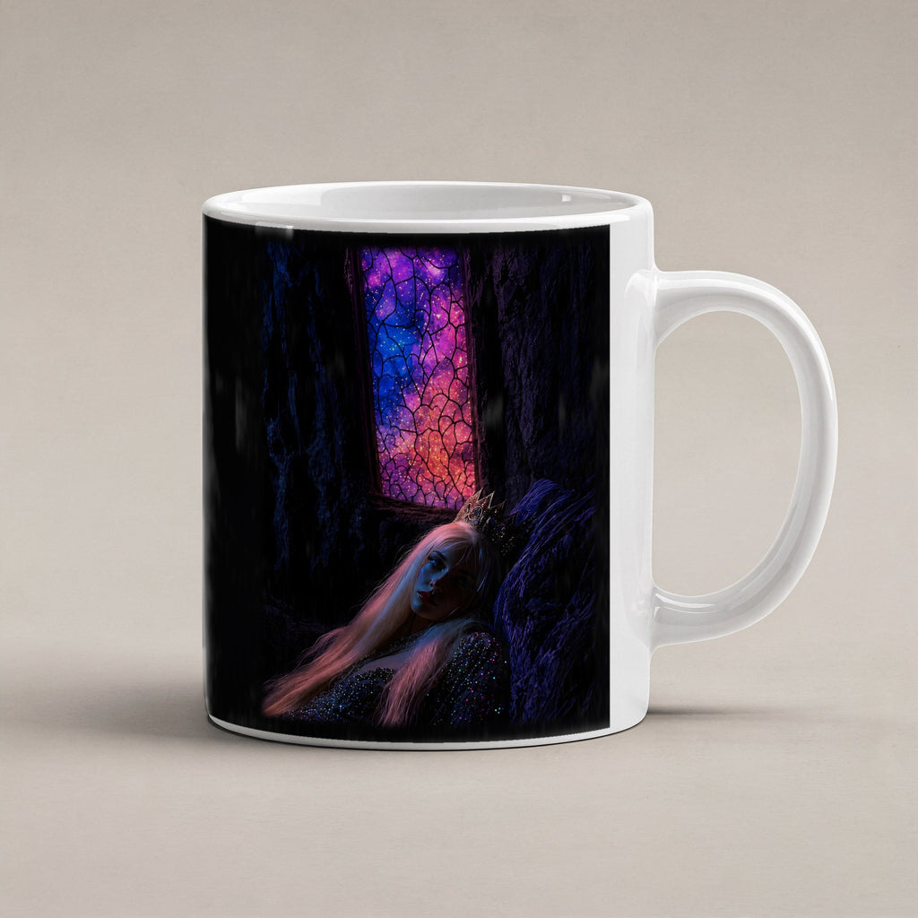 Die Kristallhöhle – weiße Tasse, freigestellt
