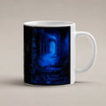 Das blaue Tor – weiße Tasse, freigestellt