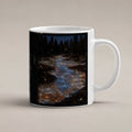 Sternenfluss – weiße Tasse, freigestellt