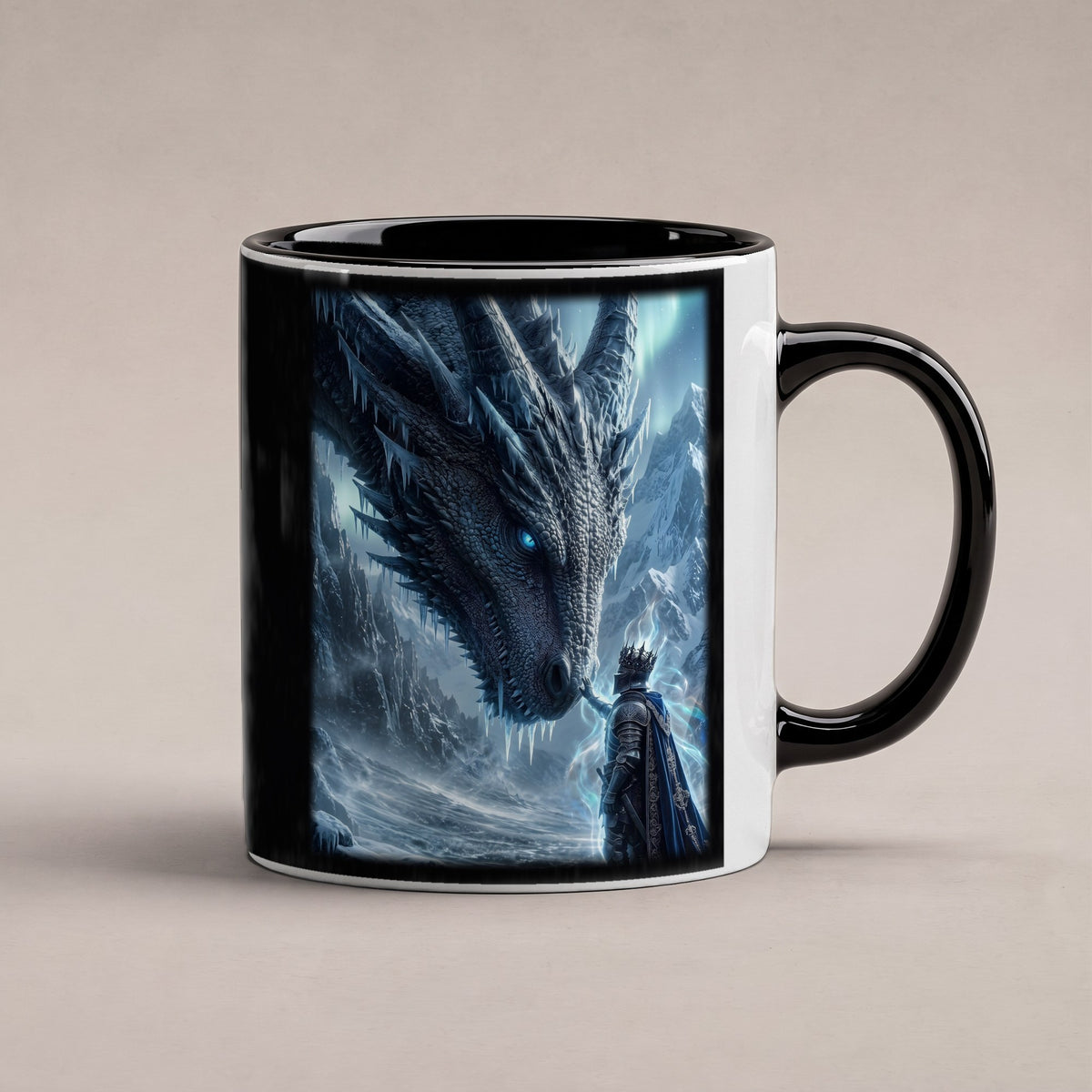 Der Frostpakt – Tasse innen schwarz, freigestellt