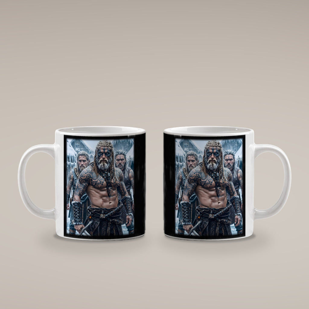 Die Frostbrüder – weiße Tasse, beide Seiten bedruckt