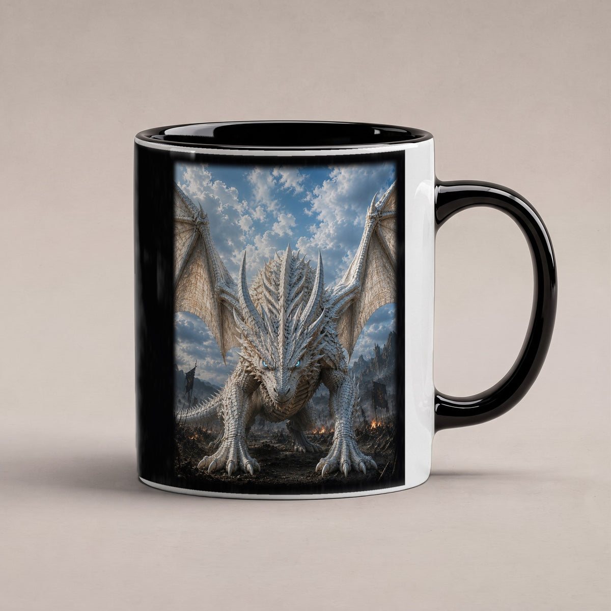 Der Frostwächter – Tasse innen schwarz, freigestellt
