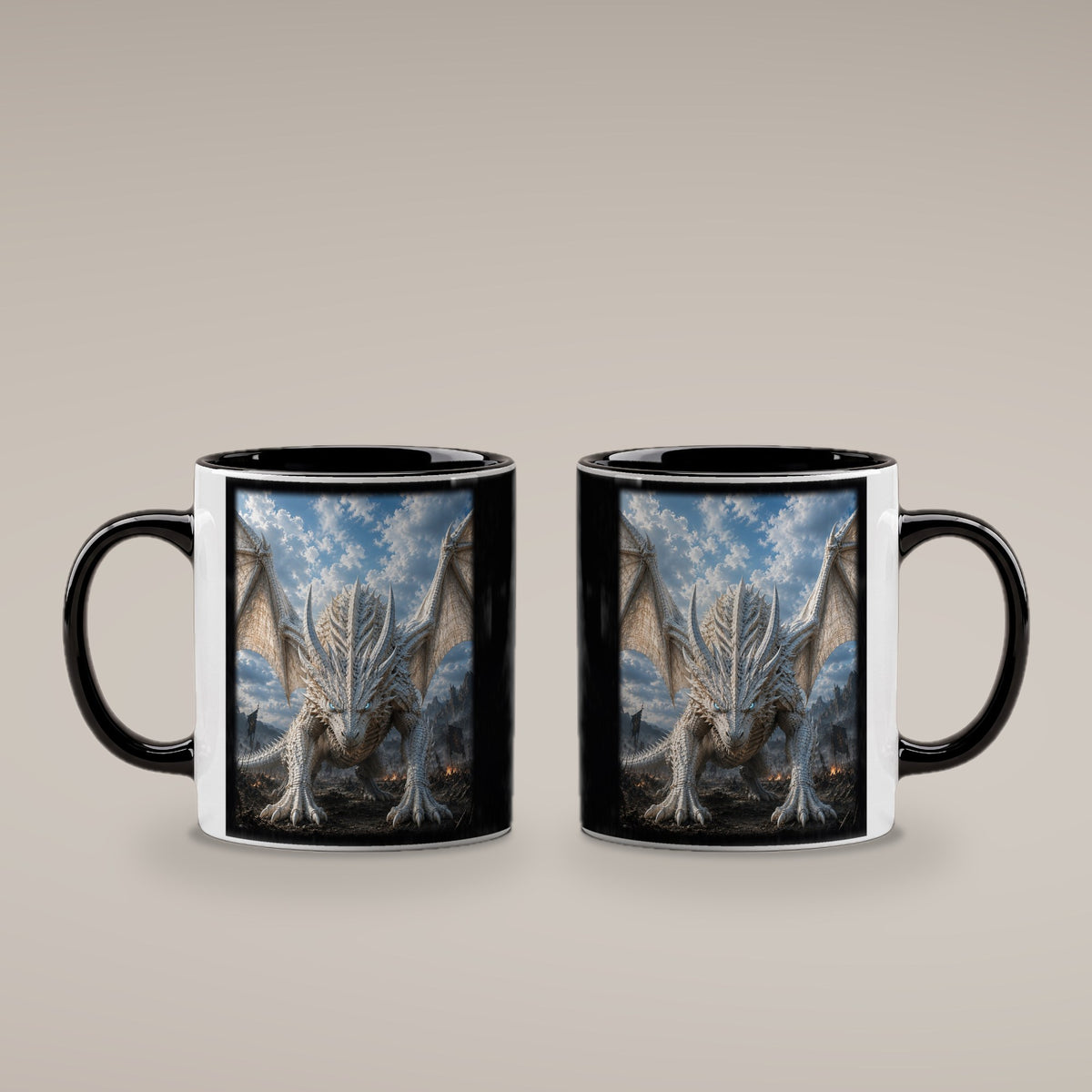 Der Frostwächter – Tasse innen schwarz, beide Seiten bedruckt