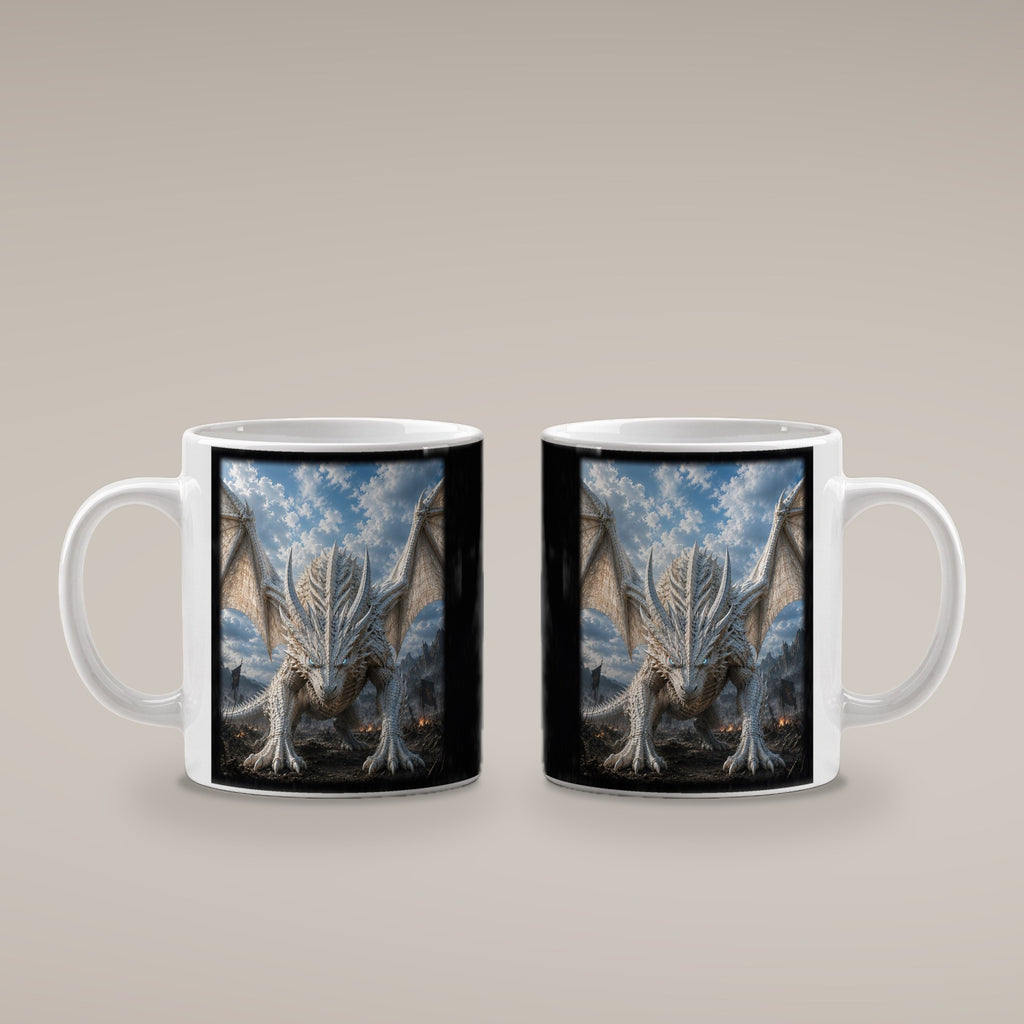 Der Frostwächter – weiße Tasse, beide Seiten bedruckt