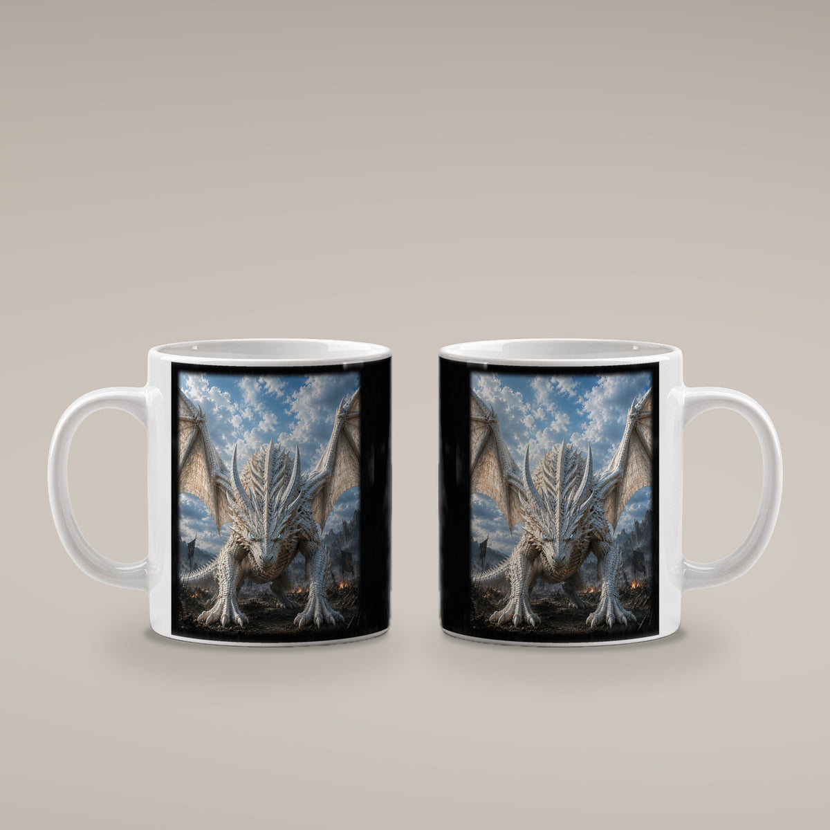 Der Frostwächter – weiße Tasse, beide Seiten bedruckt