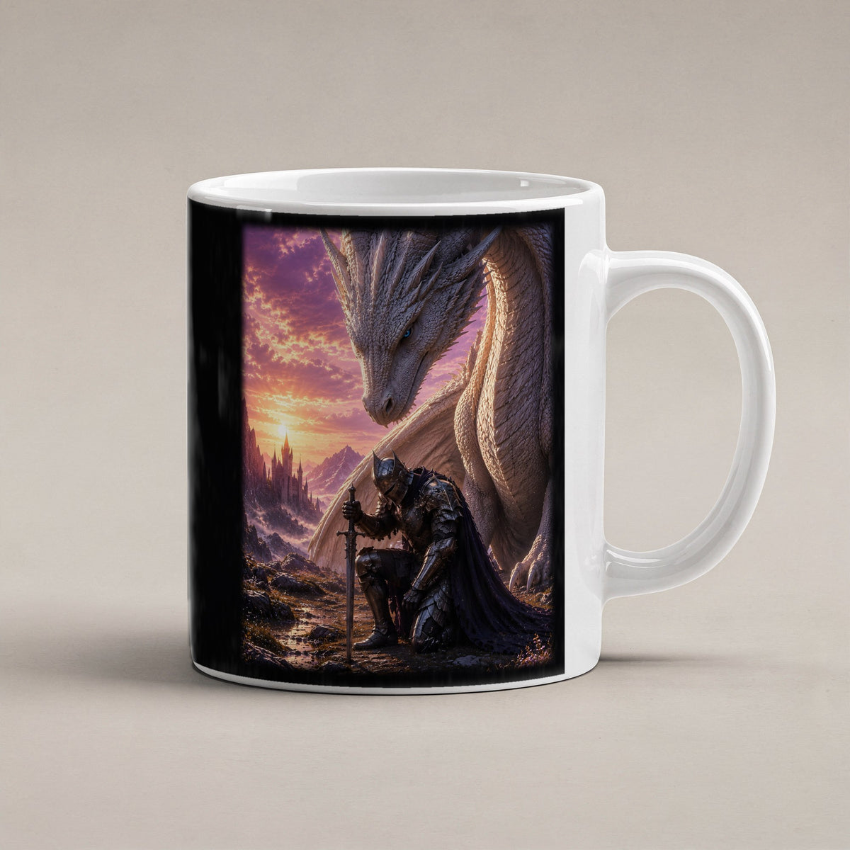 Das Gelöbnis – weiße Tasse, freigestellt