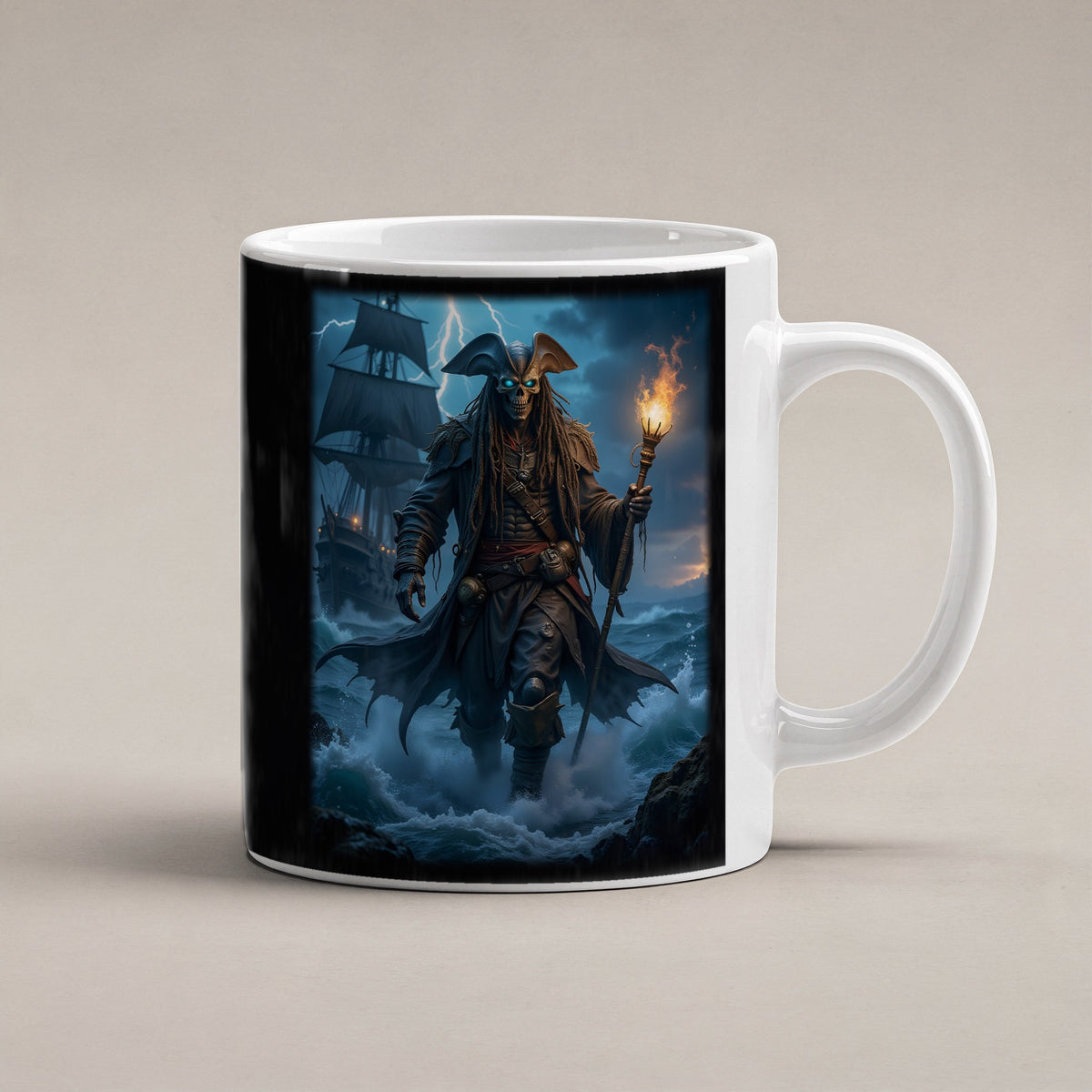 Der Geisterkapitän – weiße Tasse, freigestellt