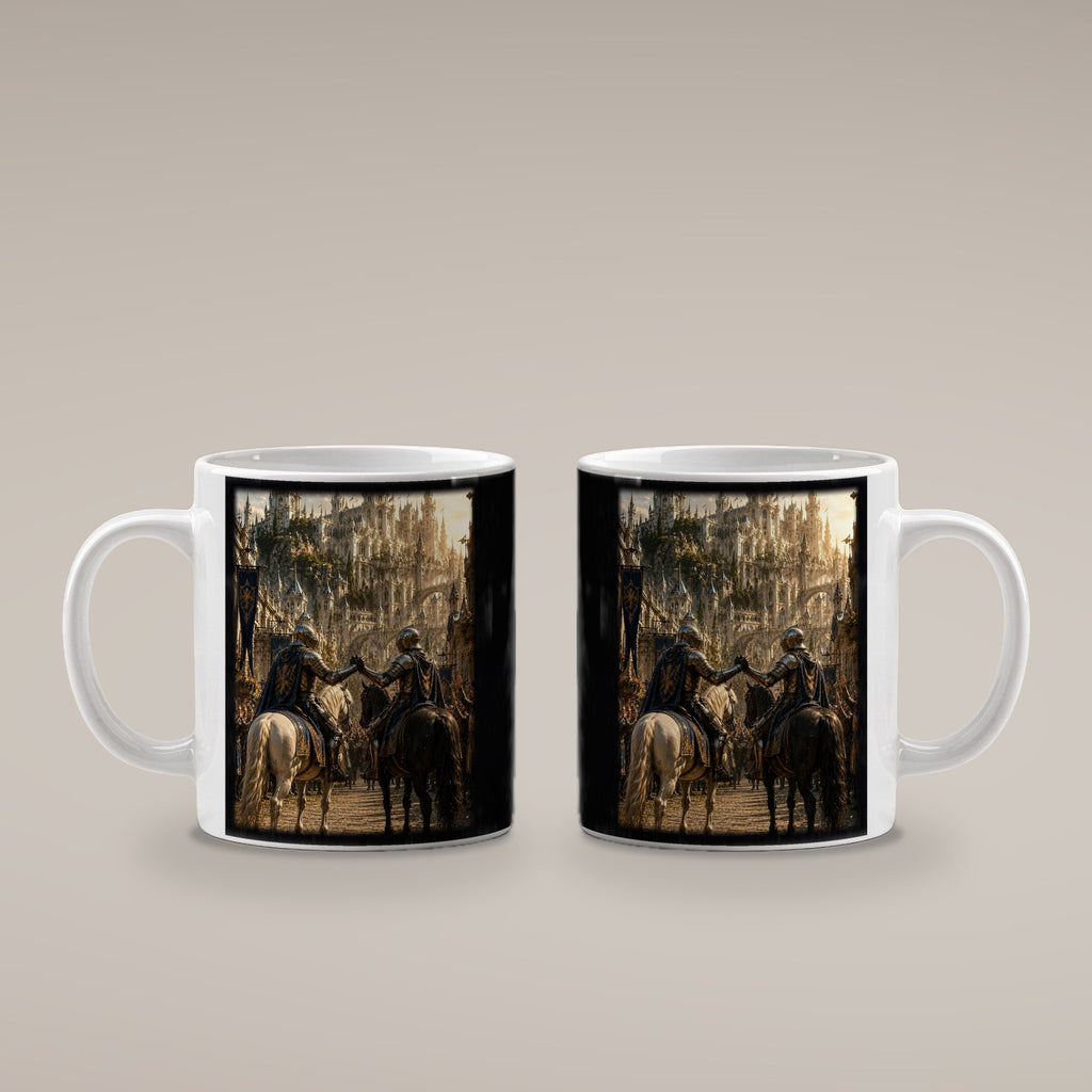 Die Heimkehr der Wächter – weiße Tasse, beide Seiten bedruckt