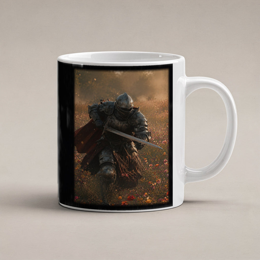 Herbstkrieger – weiße Tasse, freigestellt