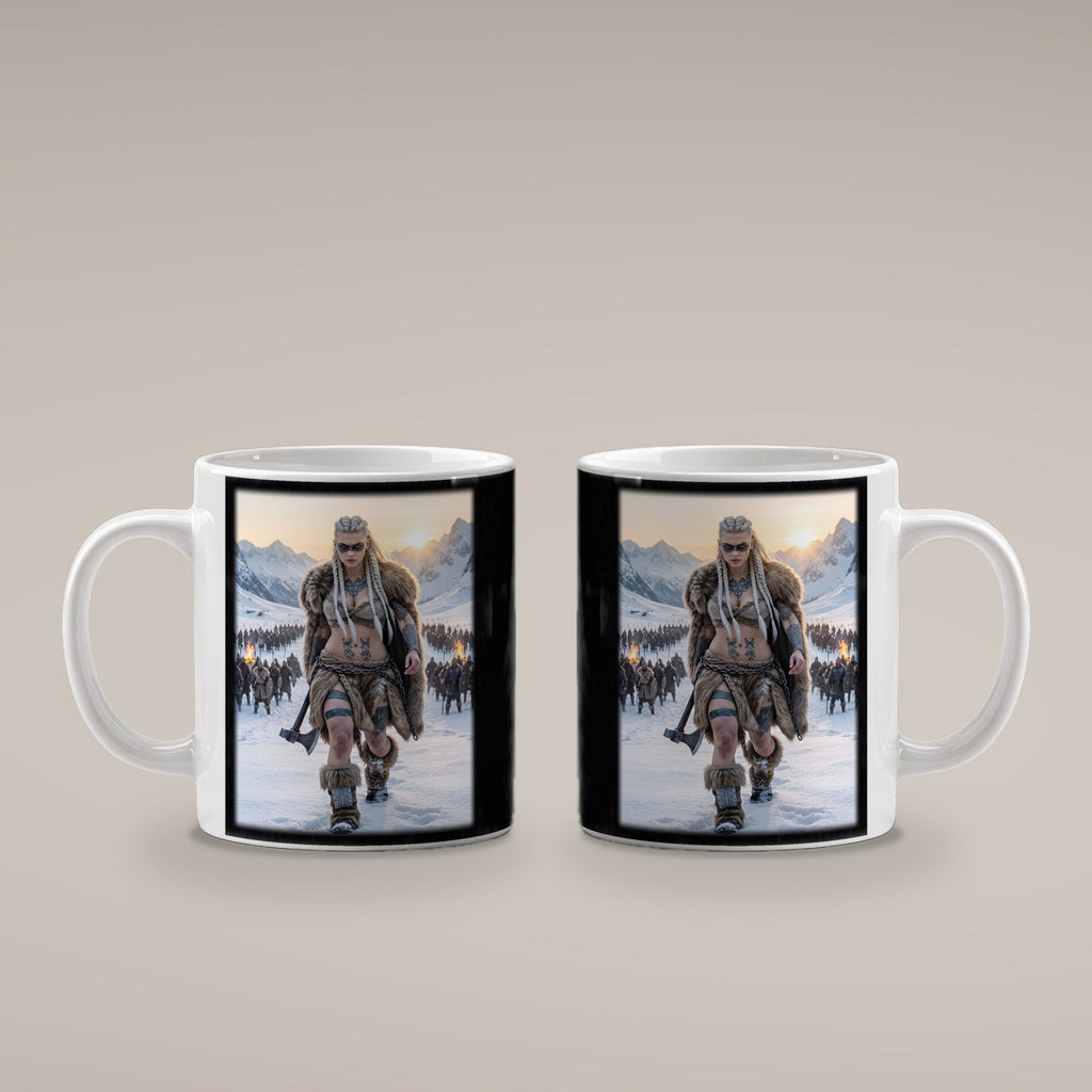 Die Heerführerin – weiße Tasse, beide Seiten bedruckt