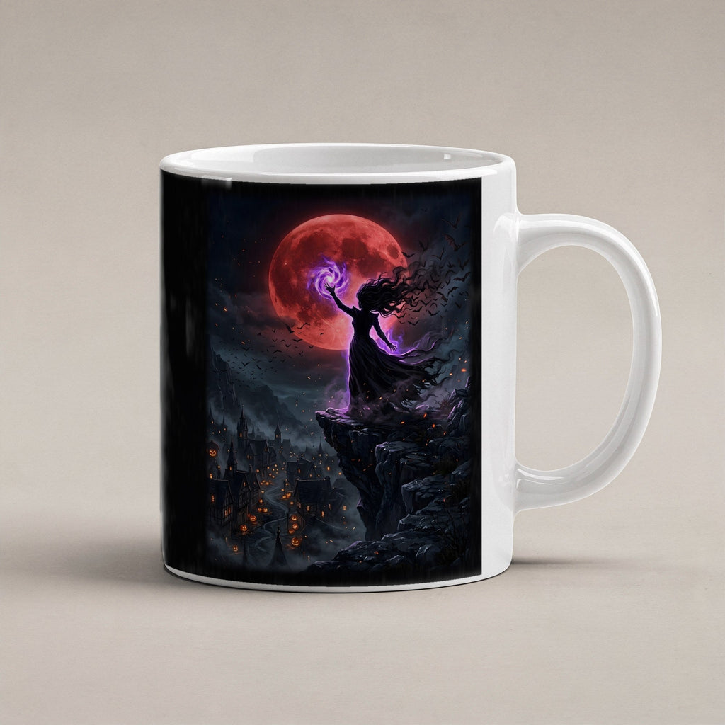 Die Hexenkönigin – weiße Tasse, freigestellt