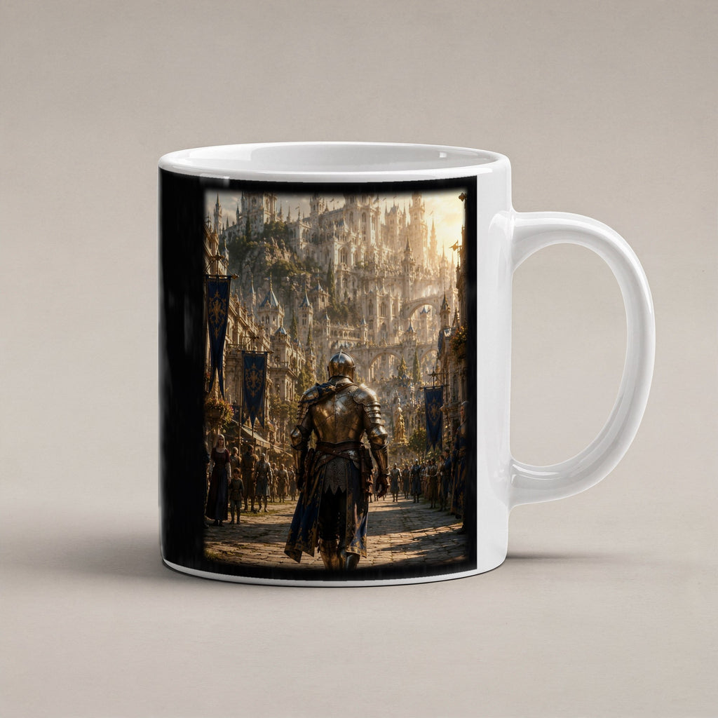 Der Heimkehrer – weiße Tasse, freigestellt