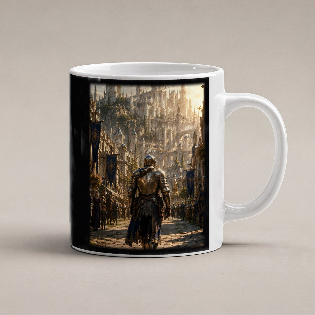 Der Heimkehrer – weiße Tasse, freigestellt