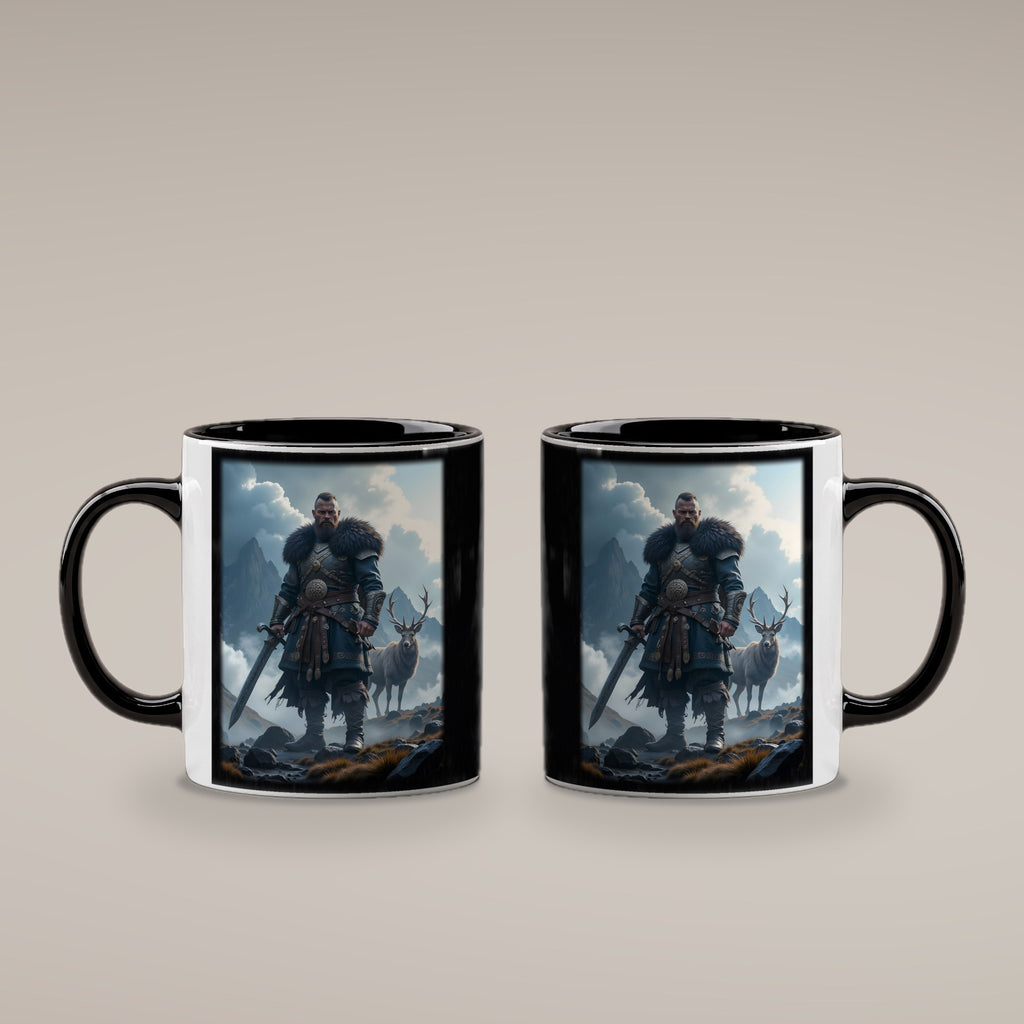 Der Hochlandwächter – Tasse innen schwarz, beide Seiten bedruckt