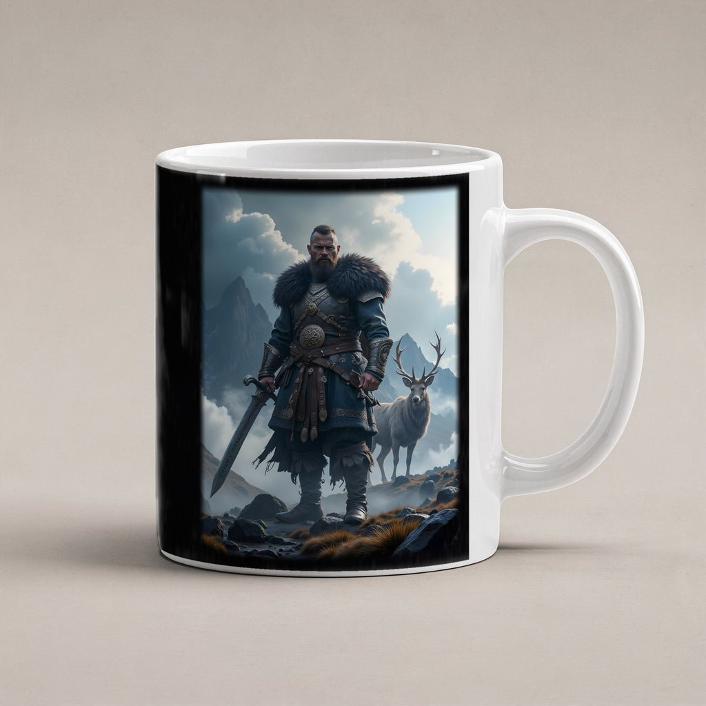 Der Hochlandwächter – weiße Tasse, freigestellt