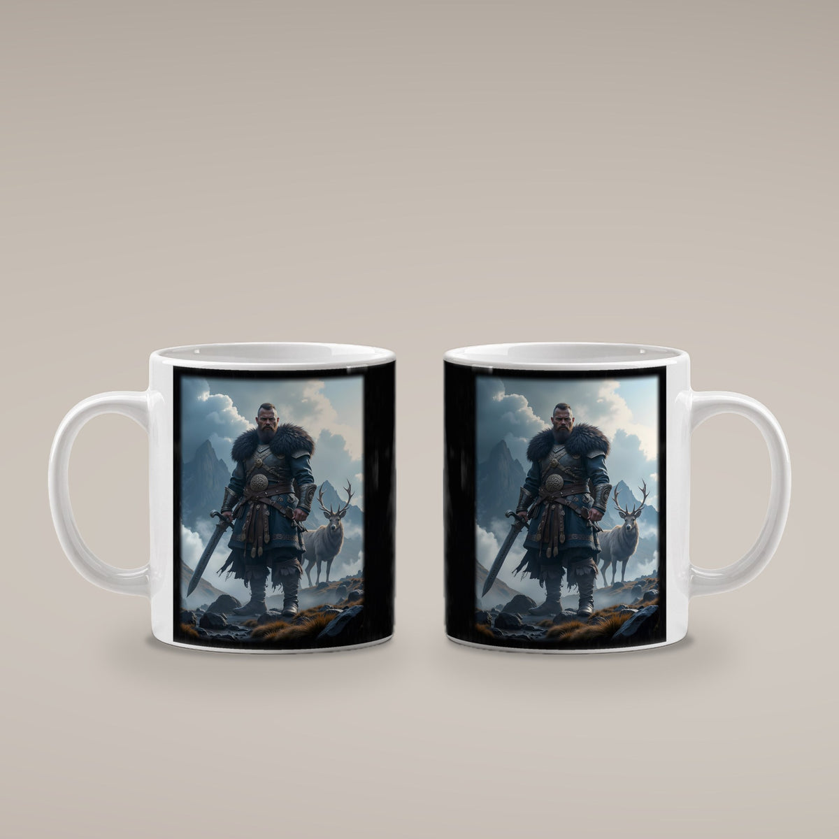 Der Hochlandwächter – weiße Tasse, beide Seiten bedruckt