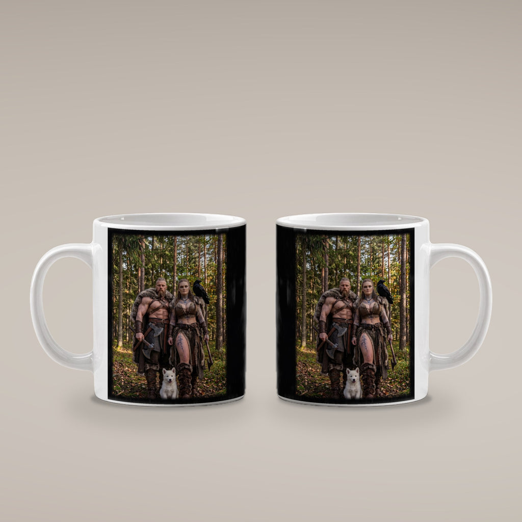 Der Herbstpfad – weiße Tasse, beide Seiten bedruckt
