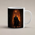 Das Inferno – weiße Tasse, freigestellt