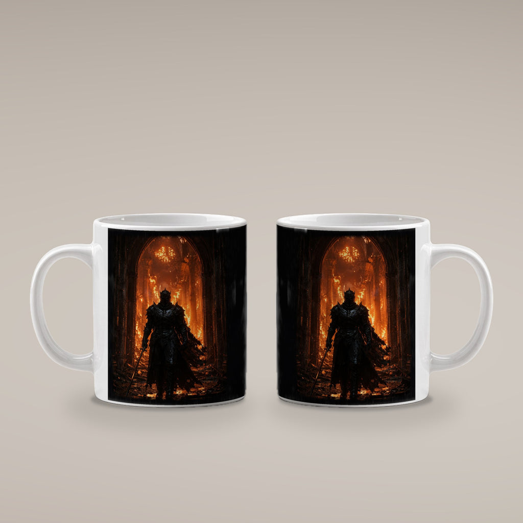 Das Inferno – weiße Tasse, beide Seiten bedruckt