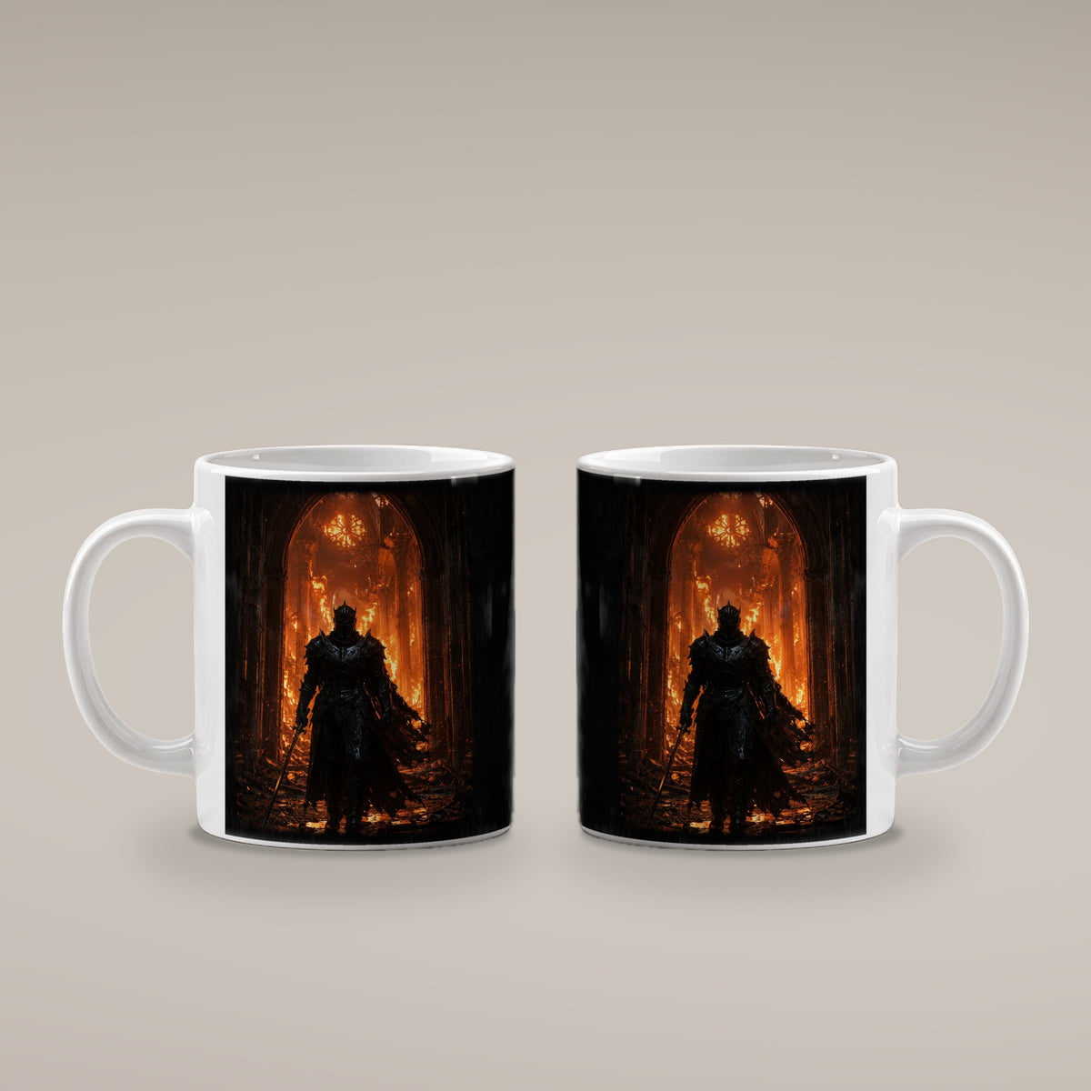 Das Inferno – weiße Tasse, beide Seiten bedruckt