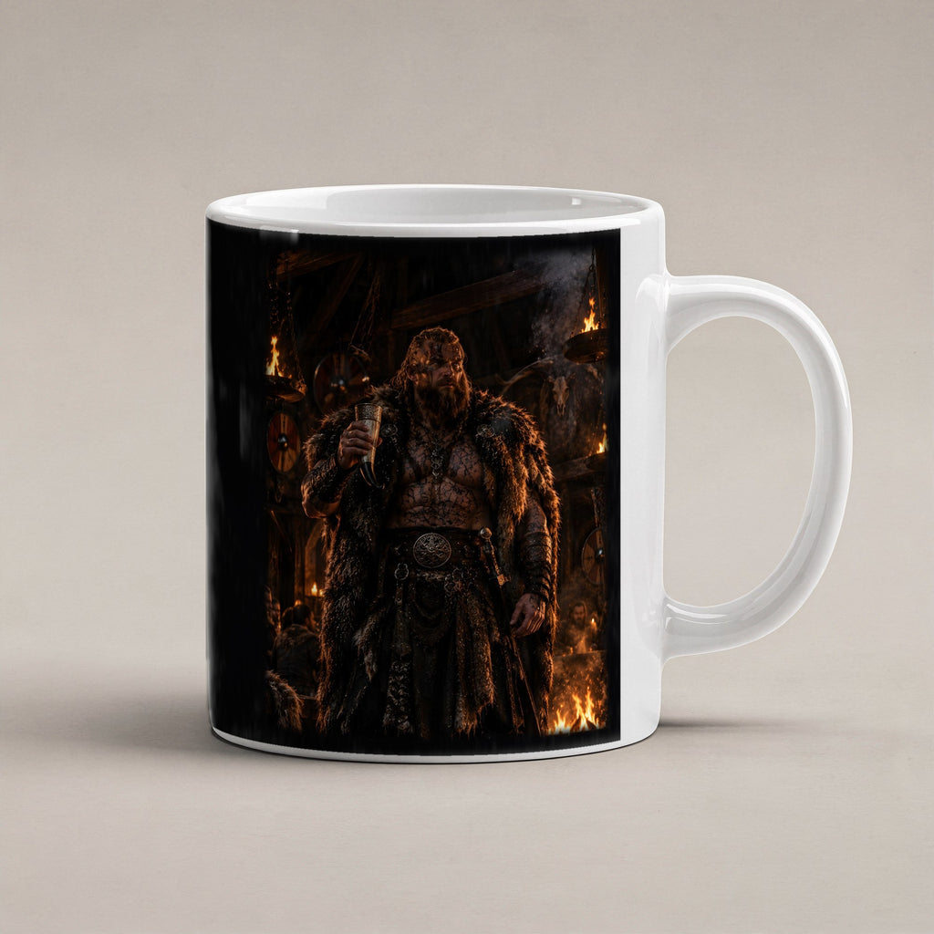 Der Jarl – weiße Tasse, freigestellt