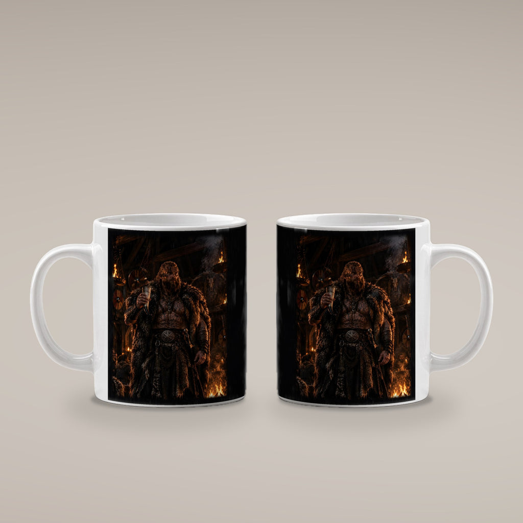 Der Jarl – weiße Tasse, beide Seiten bedruckt