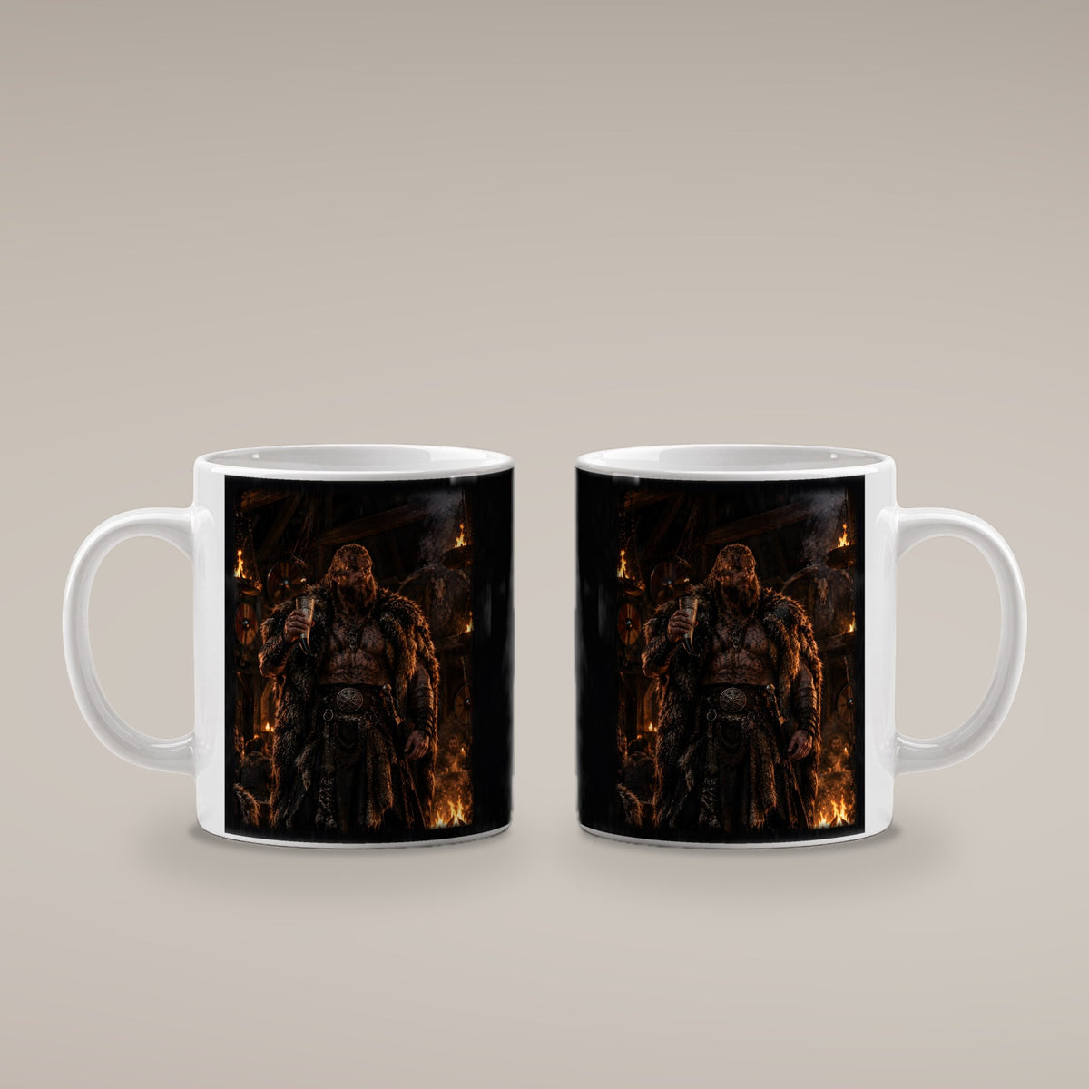 Der Jarl – weiße Tasse, beide Seiten bedruckt