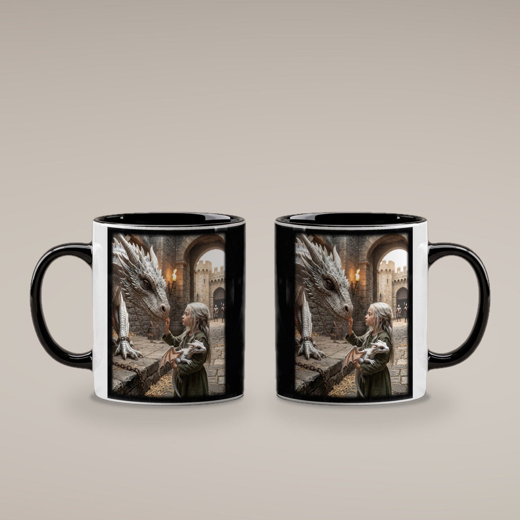 Die kleine Drachenhüterin – Tasse innen schwarz, beide Seiten bedruckt