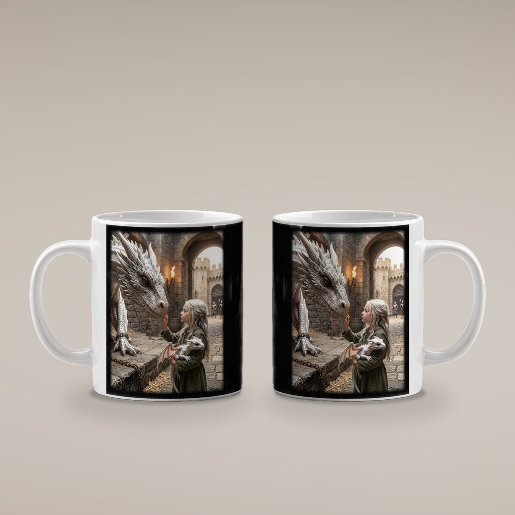 Die kleine Drachenhüterin – weiße Tasse, beide Seiten bedruckt