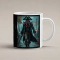 Der Krakenkapitän – weiße Tasse, freigestellt