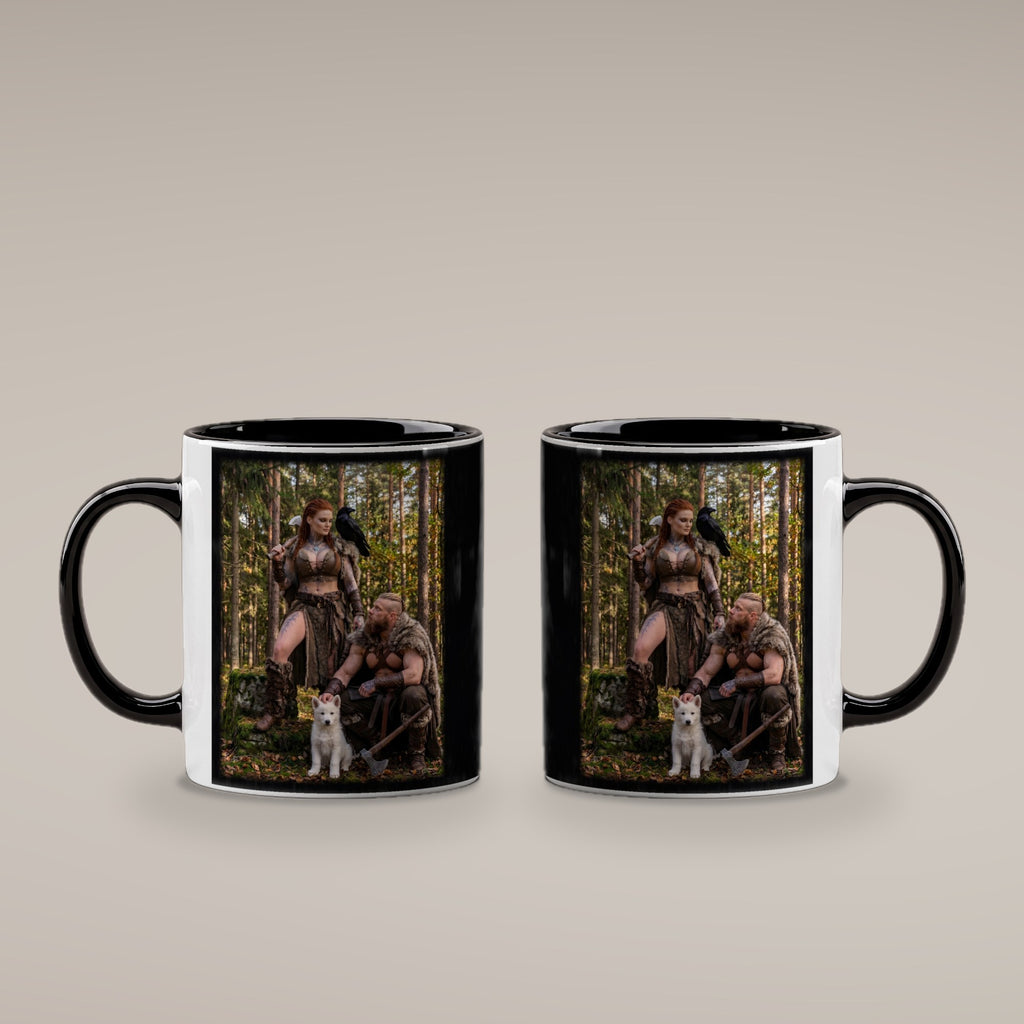 Der kleine Wolf – Tasse innen schwarz, beide Seiten bedruckt