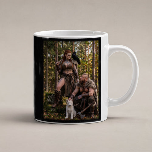 Der kleine Wolf – weiße Tasse, freigestellt