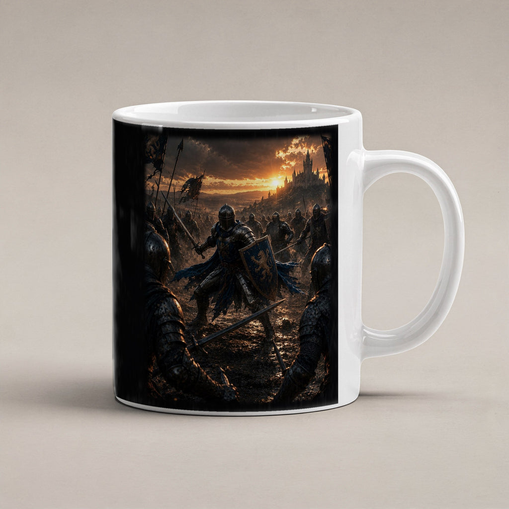 Der letzte Löwe – weiße Tasse, freigestellt