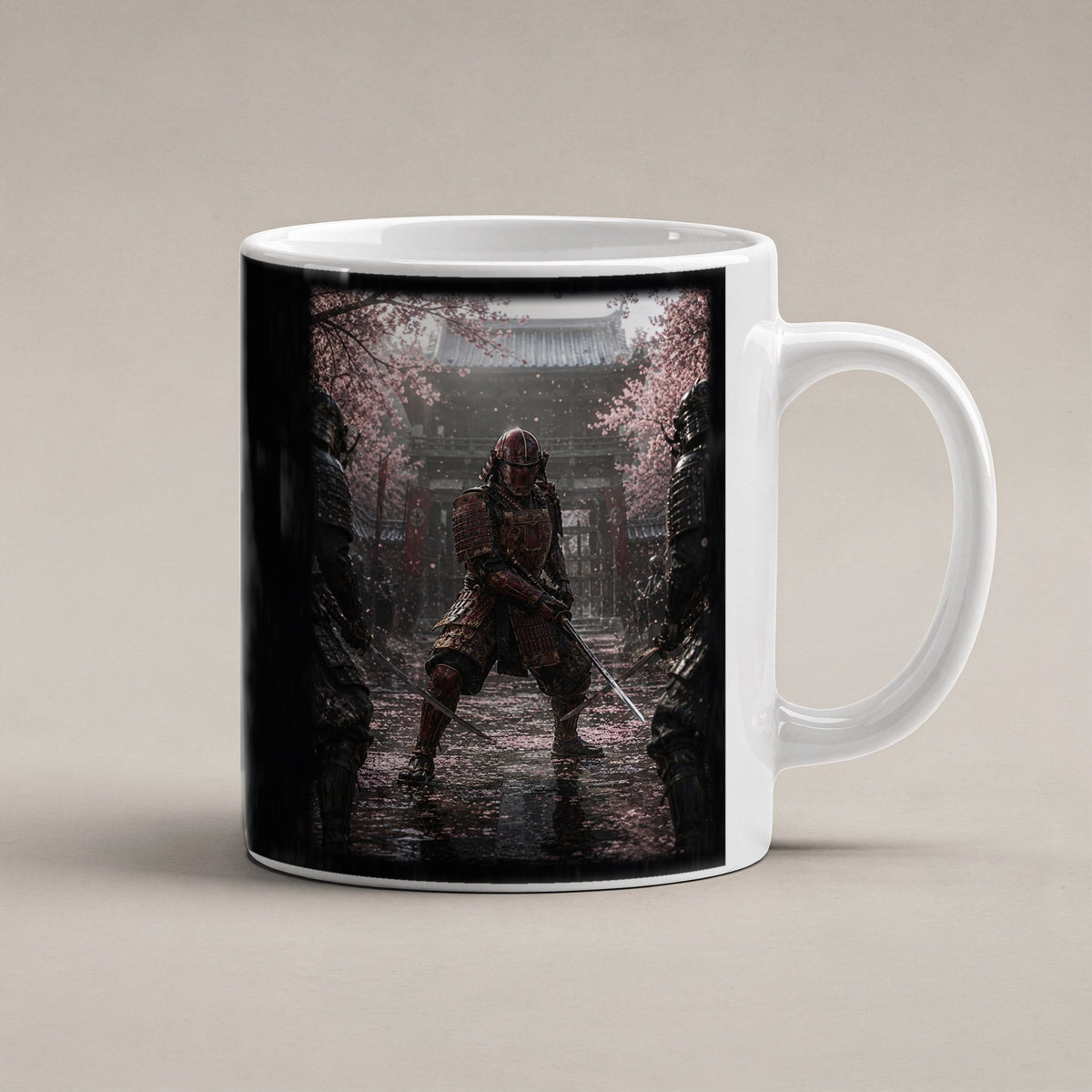 Der Letzte Samurai – weiße Tasse, freigestellt