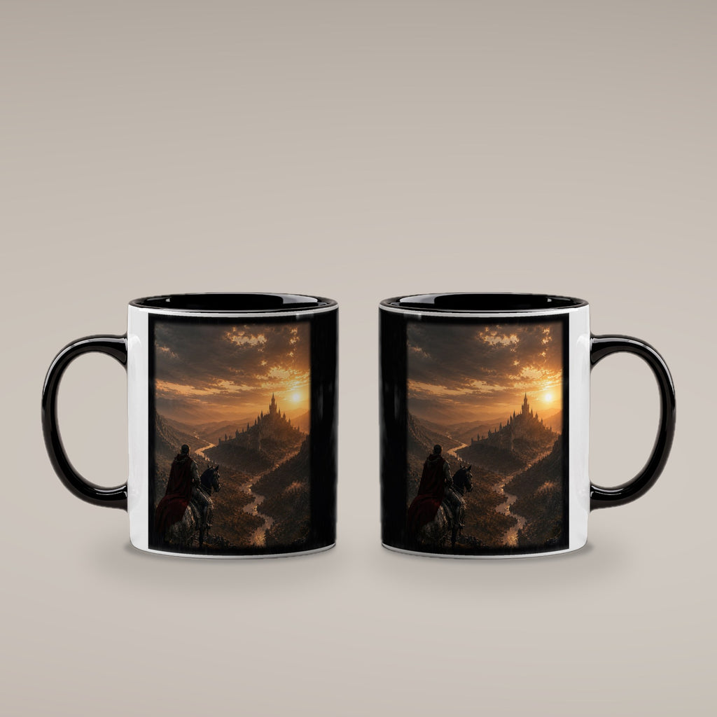Der lange Weg heim – Tasse innen schwarz, beide Seiten bedruckt